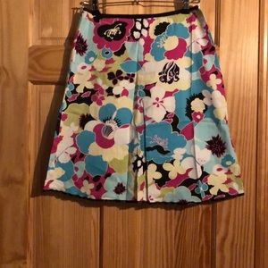 Floral skirt.